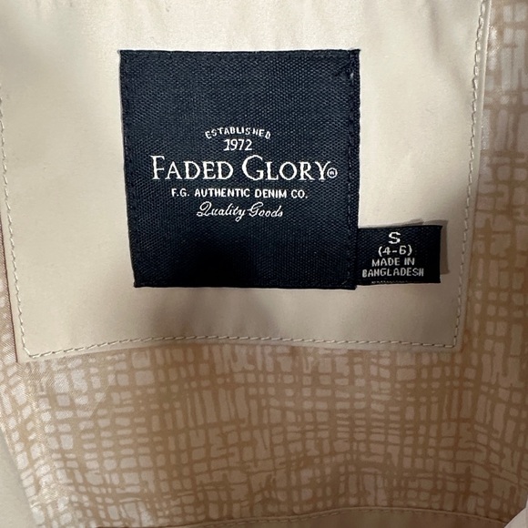 Light Tan Trench Coat Faded Glory - Picture 2 of 10